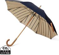 VINGA Bosler AWARE kierrätetty PET 23" sateenvarjo, tummansininen liikelahja logopainatuksella
